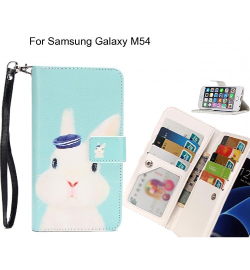 Samsung Galaxy M54 case Multifunction wallet leather case