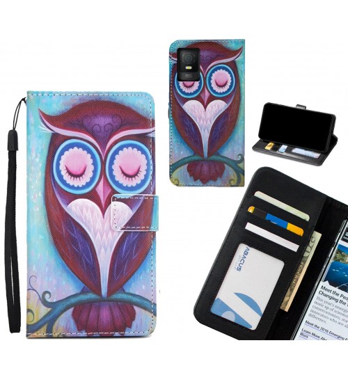 Smart M23 case 3 card leather wallet case printed ID