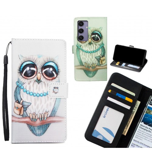 Samsung Galaxy S24 Plus case 3 card leather wallet case printed ID