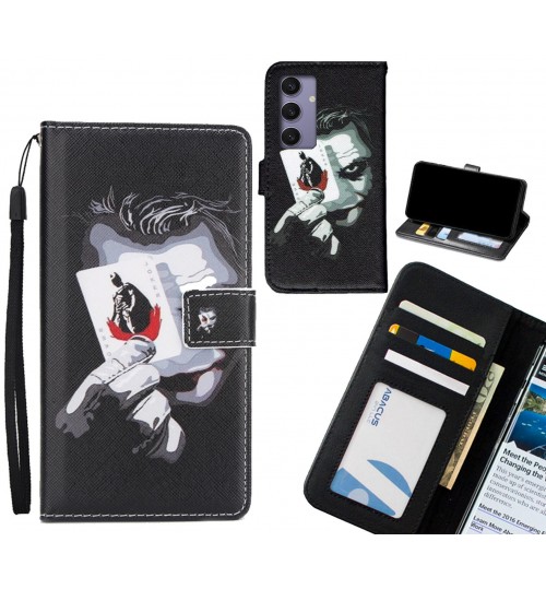 Samsung Galaxy S24 Plus case 3 card leather wallet case printed ID