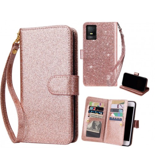 TCL 403 4G Case Glaring Multifunction Wallet Leather Case