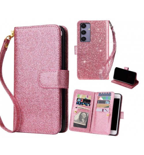 Samsung Galaxy S24 Plus Case Glaring Multifunction Wallet Leather Case