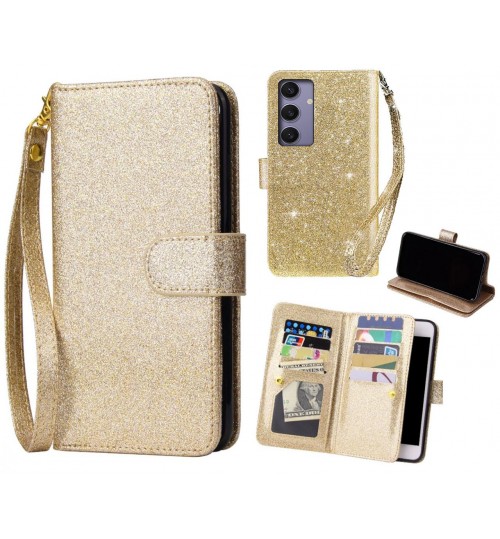 Samsung Galaxy S24 Plus Case Glaring Multifunction Wallet Leather Case