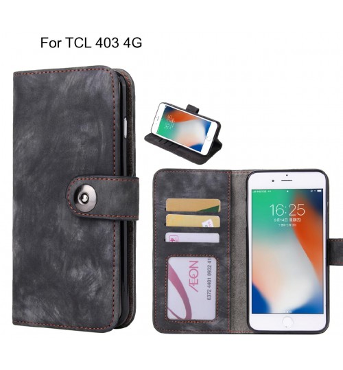 TCL 403 4G case retro leather wallet case