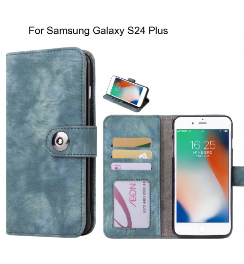 Samsung Galaxy S24 Plus case retro leather wallet case