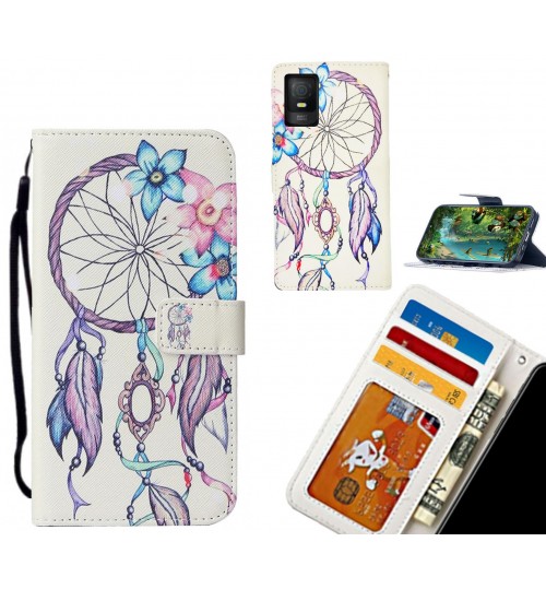 TCL 403 4G case leather wallet case printed ID