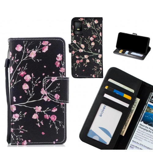 TCL 403 4G case leather wallet case printed ID