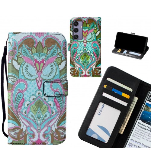 Samsung Galaxy S24 Plus case leather wallet case printed ID