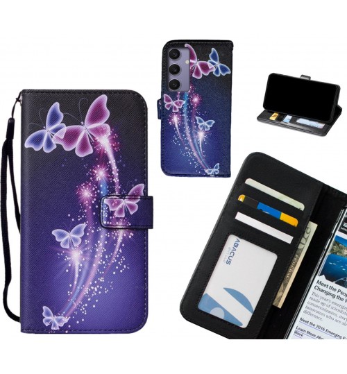 Samsung Galaxy S24 Plus case leather wallet case printed ID