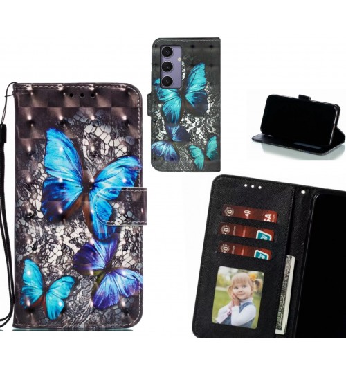 Samsung Galaxy S24 Plus Case Leather Wallet Case 3D Pattern Printed