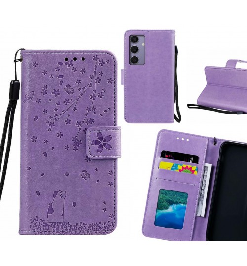 Samsung Galaxy S24 Case Embossed Wallet Leather Case