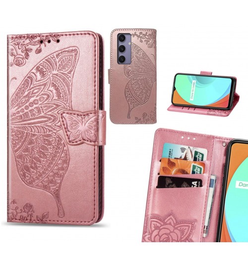 Samsung Galaxy S24 Plus case Embossed Butterfly Wallet Leather Case