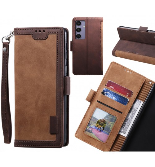 Samsung Galaxy S24 Plus Case Wallet Denim Leather Case Cover