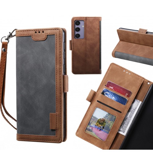 Samsung Galaxy S24 Plus Case Wallet Denim Leather Case Cover