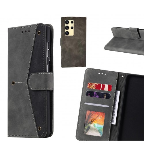 Samsung Galaxy S24 Ultra Case Wallet Denim Leather Case Cover