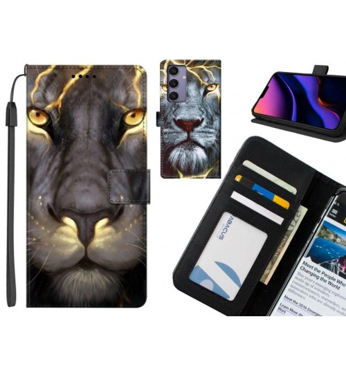 Samsung Galaxy S24 Plus case leather wallet case printed ID