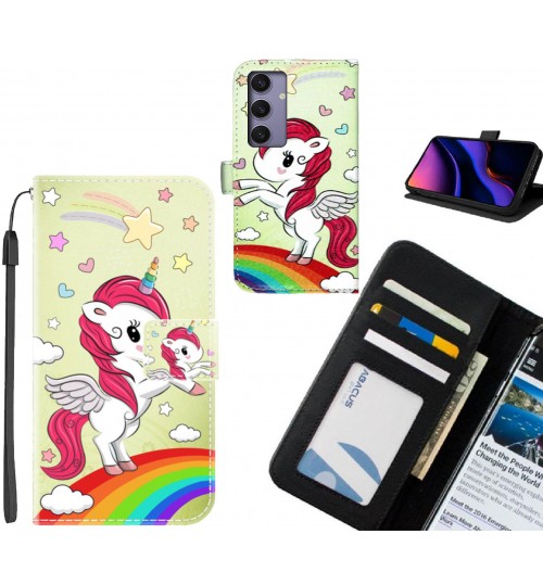 Samsung Galaxy S24 Plus case leather wallet case printed ID