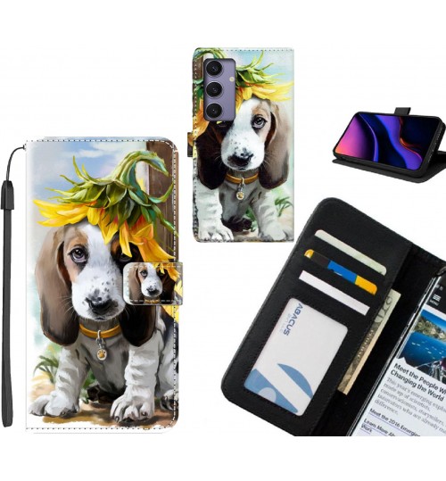 Samsung Galaxy S24 Plus case leather wallet case printed ID