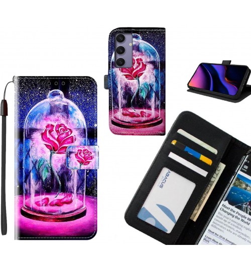 Samsung Galaxy S24 Plus case leather wallet case printed ID