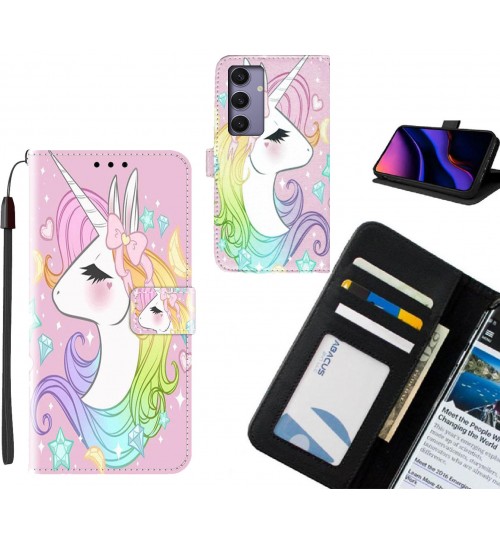 Samsung Galaxy S24 Plus case leather wallet case printed ID