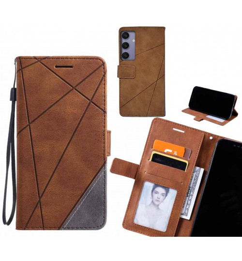 Samsung Galaxy S24 Plus Case Wallet Premium Denim Leather Cover