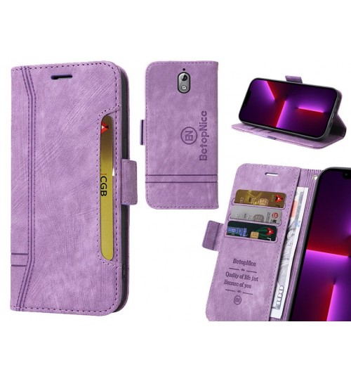 Nokia 3.1 Case Alcantara 4 Cards Wallet Case