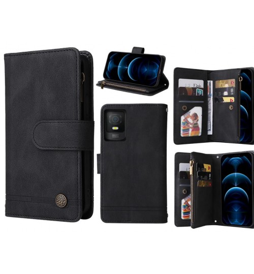 Smart M23 Case 9 Card Slots Wallet Denim Leather Case