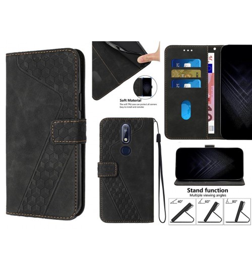 Nokia 7.1 Case Wallet Premium PU Leather Cover