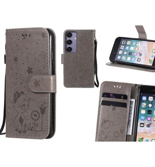 Samsung Galaxy S24 Plus Case Embossed Wallet Leather Case