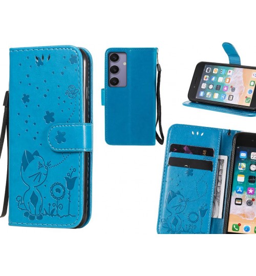 Samsung Galaxy S24 Plus Case Embossed Wallet Leather Case