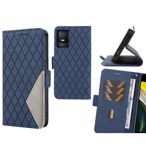 Smart M23 Case Grid Wallet Leather Case