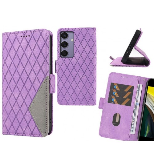 Samsung Galaxy S24 Plus Case Grid Wallet Leather Case