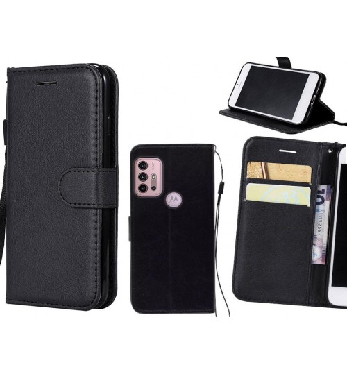 Moto G30 Case Fine Leather Wallet Case