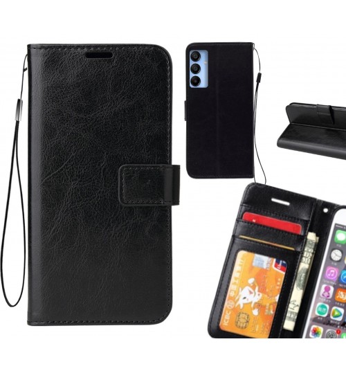 Samsung Galaxy A15 case Fine leather wallet case