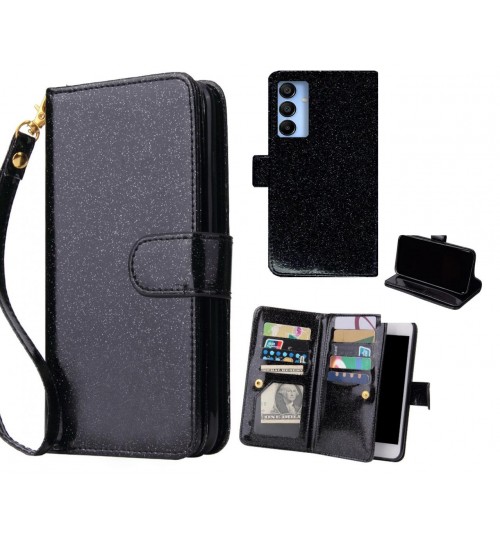 Samsung Galaxy A15 Case Glaring Multifunction Wallet Leather Case