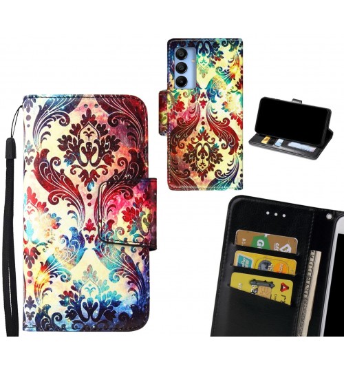 Samsung Galaxy A15 Case wallet fine leather case printed