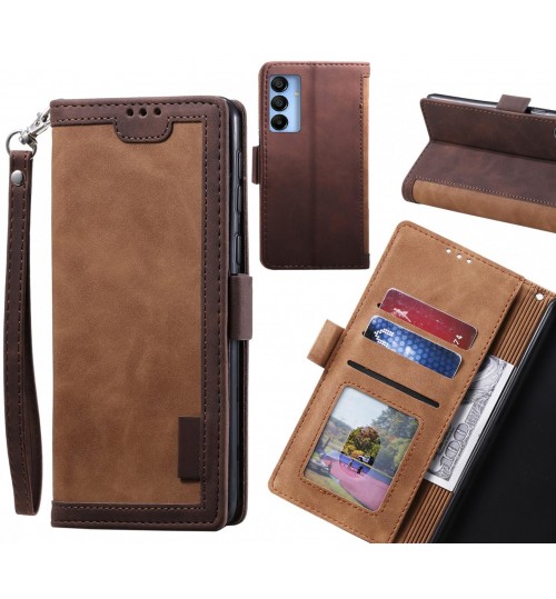 Samsung Galaxy A15 Case Wallet Denim Leather Case Cover