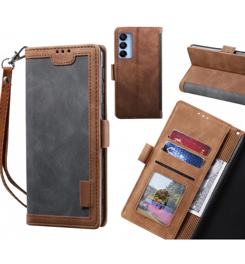 Samsung Galaxy A15 Case Wallet Denim Leather Case Cover