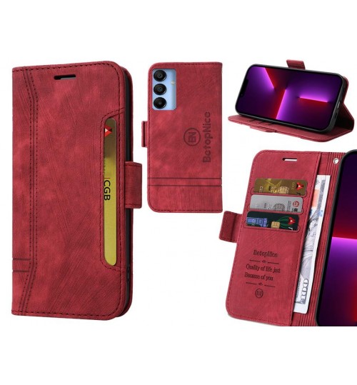 Samsung Galaxy A35 5G Case Alcantara 4 Cards Wallet Case