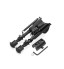 Adjustable Tactical Rifle Bipod Adjustable Spring Return with Adapter