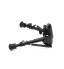 Adjustable Tactical Rifle Bipod Adjustable Spring Return with Adapter