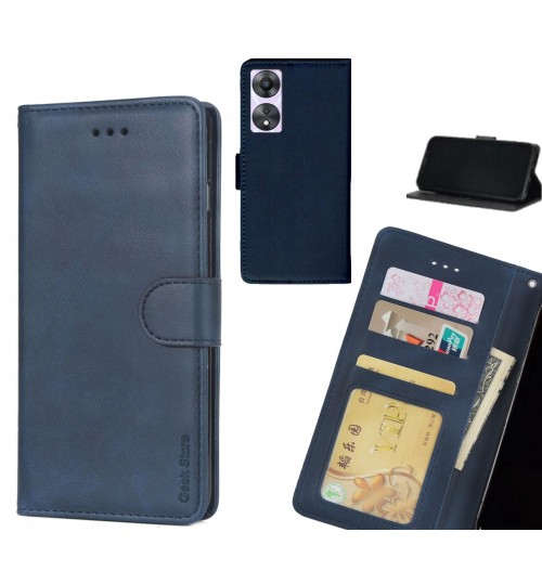 Oppo A58 case executive leather wallet case