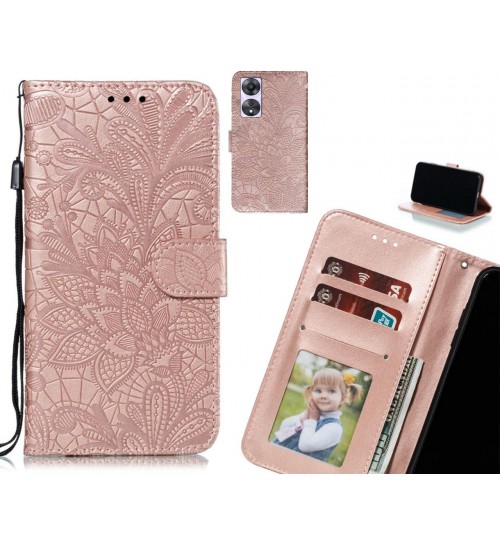 Oppo A58 Case Embossed Wallet Slot Case