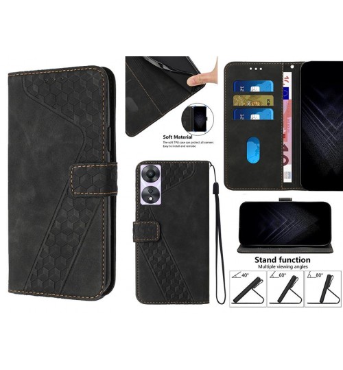 Oppo A58 Case Wallet Premium PU Leather Cover