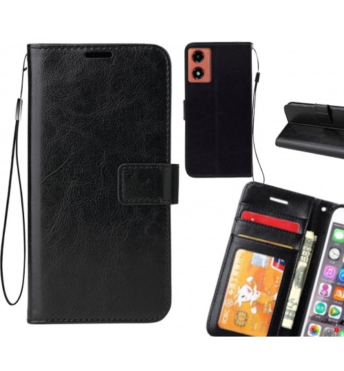 Moto G04 case Fine leather wallet case