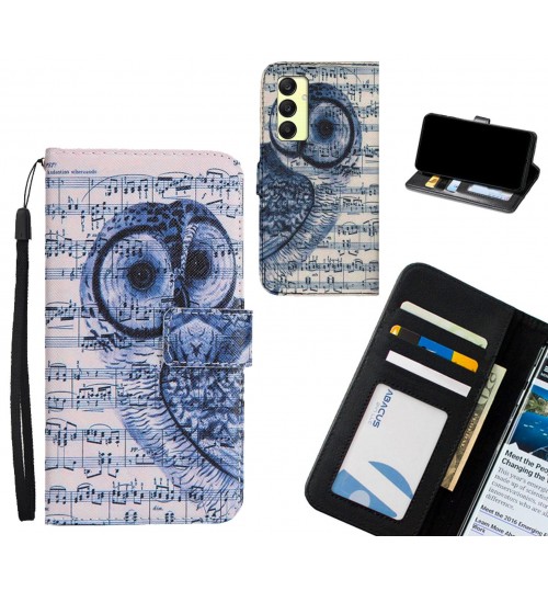 Samsung Galaxy A25 case 3 card leather wallet case printed ID