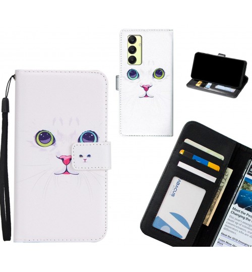 Samsung Galaxy A25 case 3 card leather wallet case printed ID