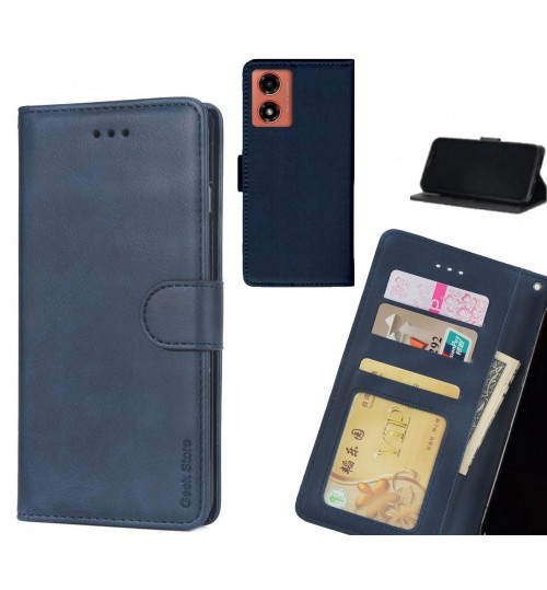 Moto G04 case executive leather wallet case