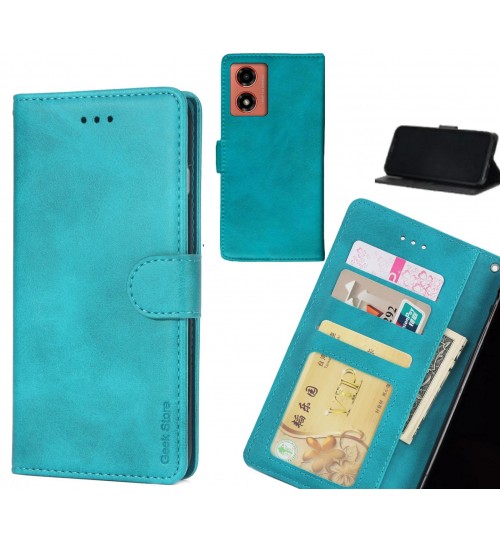 Moto G04 case executive leather wallet case