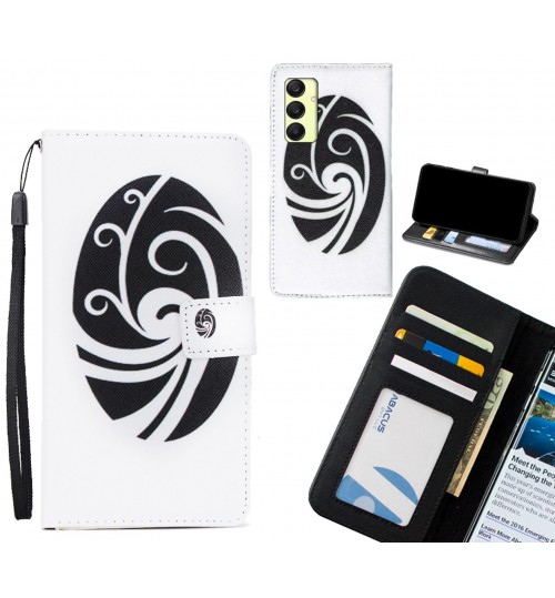 Samsung Galaxy A25 case 3 card leather wallet case printed ID